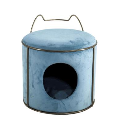 China Breathable Chairs Form Back-to-Back Pet Carriers Cat Villas Iron Cat Nest Dog Cage Cat Shelter Net Rooms Small Pet Supplies for sale