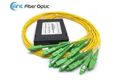 China High Performance Fiber Optic PLC Splitter , 2.0mm SCAPC Optical Wire Splitter for sale