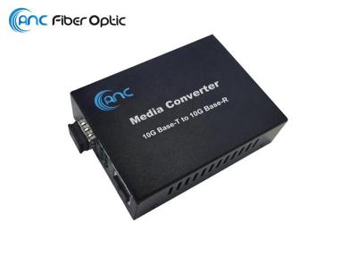 China 10 Gigabit Copper Fiber Optic Media Converter 10G Base T To 10G Base R for sale