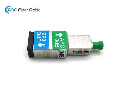 China 0dB Fiber Optic Variable Attenuator SM SC / APC Male To SC / UPC Female Metal Housing for sale