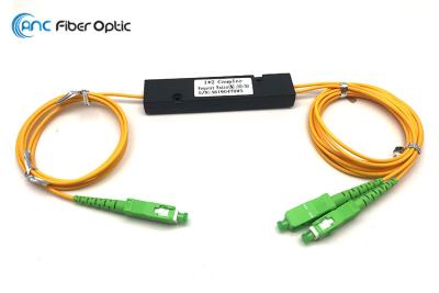 China 1x2 Fiber Optic Audio Splitter 1310 1490 1550nm Triple Window Coupler With SC/APC Connector for sale