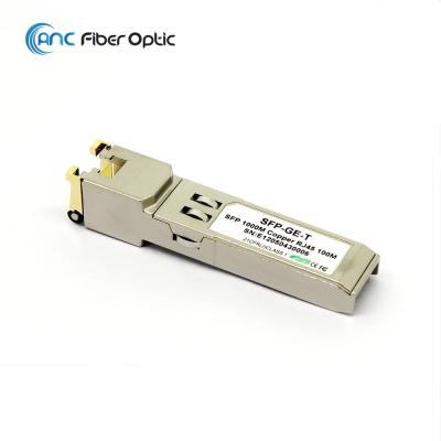 중국 아무 DDM SFP 광섬유 송수신기 1.25G 10/100/1000M-T RJ45 100M 구리 RJ45 연결관없음도 판매용