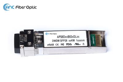 중국 다 25G DWDM SFP28 광섬유 송수신기 Ch21-Ch60 SMF 10KM - 지원되는 비율 판매용