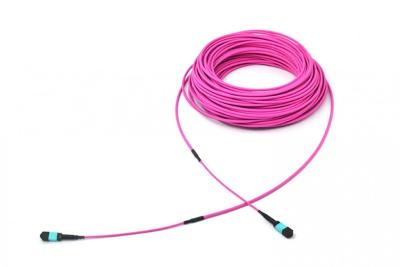 China 12F 24F MPO a la chaqueta doble OM4 OM3 SM del cable de fribra óptica 4.5m m de MPO opcional en venta