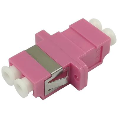 China Duplex-Lichtwellenleiter-Adapter Sc-Simplexausschnitt OM4 LC flanschte violette Farbe zu verkaufen