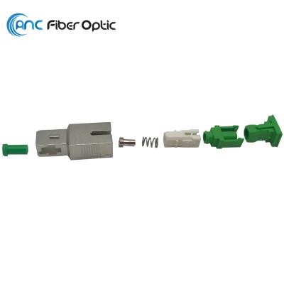 China Metal Housing PBT Fiber Optic SC Attenuator Parts Male to female for sale