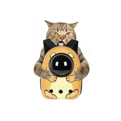 China Safe Carrier Cat Backpack Carriers Travel Breathable Foldable Expandable Basket Carrier Dog Bicycle Backpack Pet Carrier for sale