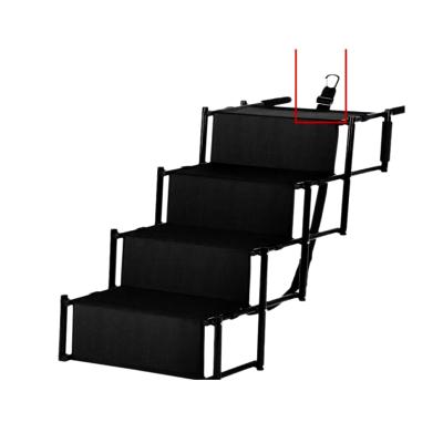 China Travel Portable Foldable Steps Steel Frame Lightweight Folding Dog Car Stairs for sale