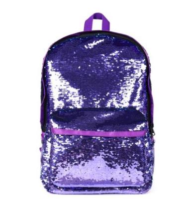 China Polyester Fashion Waterproof Hot Selling Waterproof Flip Up Sequin Bag Backpack For Women for sale