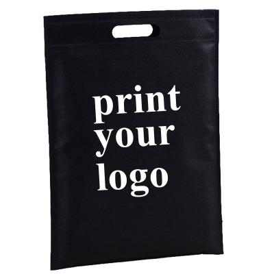 China MQO 70gms small eco handled non woven bag print your logo shopping bag custom bag with logo for sale