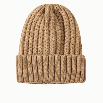 China RTS JOINT High Quality Fashion Knit Beanie Snow Winter Thick Plain Knitting Hats For Women for sale