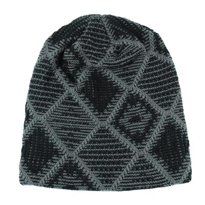 China COMMON ready to ship hot classic unisex beanie hat plaid style hot sale autumn winter ski hat for sale