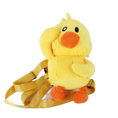 China Diary used waist cute children's backpack duck plush toy bag crochet doll diagonal schoolbag for sale