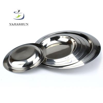 China Sustainable New Deigin Stainless Steel Dinner Tray / Canteen Food Wholesale Dish for sale