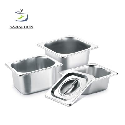 China Eco-friendly Low Price Stainless Steel GN Container Buffet Food Gastronorm Casserole For Hotel And Restaurant for sale