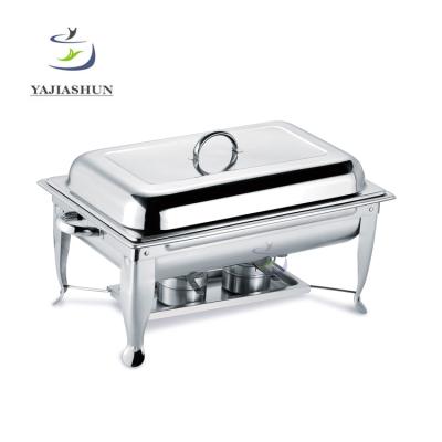 China Restaurnts/Stainless Steel Cylinder Desktop Chafing Dish Buffet Luxury Non-Electric Food Warmer Hotel Display for sale