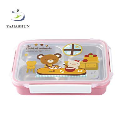 China Custom Insulated Thermal Snack Box Bento Lunch Box Storage Leakproof Silicone Freshness Preservation Eco-Friendly Stainless Steel Kids Tiffin for sale