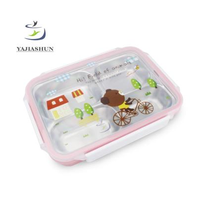 China Cool Keeping School Stainless Steel Thermal Lunch Box, Leakproof Tiffin Bento Lunch Box Insulated For Children for sale