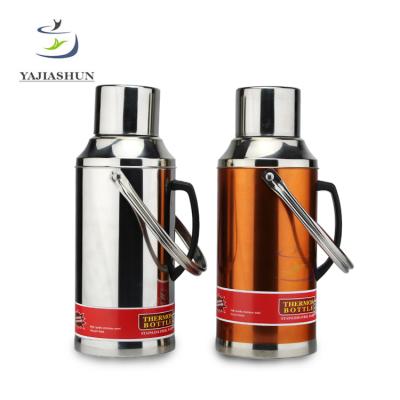 China Large Double Wall Thermos Metal Stainless Steel Vacuum Flask Glass Inner Water Bottle Viable for sale