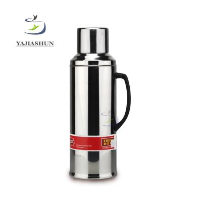 China Logo Acceptable customized viable 3.2 liter stainless steel vacuum flask good quality glass inner thermos large for family for sale