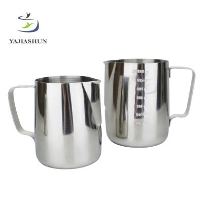 China Disposable High Quality Custom 304 Stainless Steel Milk Cup Coffee Mug With Gauge for sale