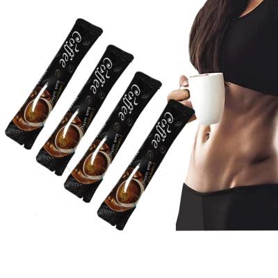 China OEM 10g*10bag of organic food weight reduction energy black coffee semi-finished product 10 days delivery instant slim coffee for sale