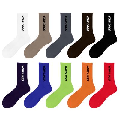 China CT Sporty High Quality Fashion Anti Slip Crew Cotton Copy With Custom Logo Compression Mens Designer Sports Sock for sale