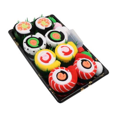 China CT Antibacterial Custom Hot Sale Package Sushi Socks Creative Food Cotton Socks for sale