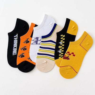 China CT fashion sports cartoon character short bangs girls Harajuku pattern cute ankle socks funny socks women for sale