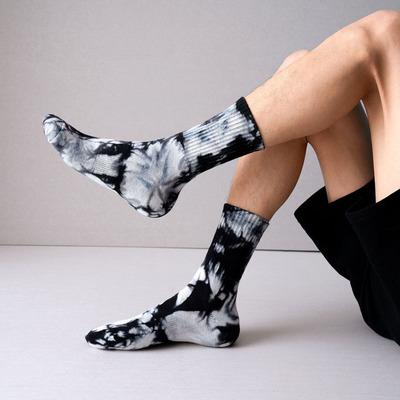 China CT Link Sporty Unisex Colorful Dye Socks Fashion Socks Women Winter Cotton Sports Socks Men for sale