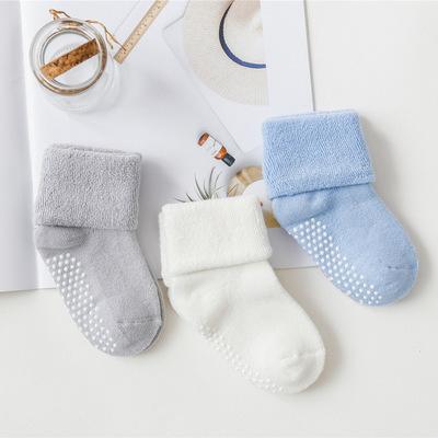 China CT Baby Winter Terry Cotton Newborn Warm Socks QUICK DRY Anti Slip Soft Breathable Baby Socks for sale