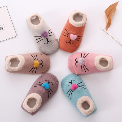 China QUICK DRY CT Custom Design Infant Terry Socks Winter Animal Warm Cotton Thick Baby Socks for sale