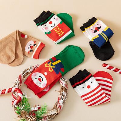 China Customized Wholesale Antibacterial Christmas Stocking CT Stocking Custom Made Socks With Christmas Design Socks for sale