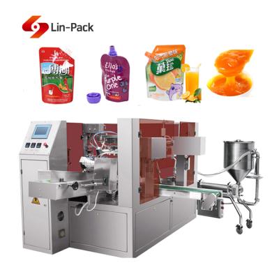 China Automatic Beverage Olive Cooking Oil Liquid Filling Sealing Rotary Packing Machine for sale