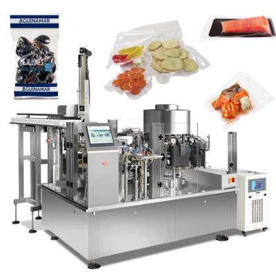 China High Speed ​​Fruit Vegetable Cheese Commodity Price Fresh Fruit Rotary Vacuum Packing Machine for sale