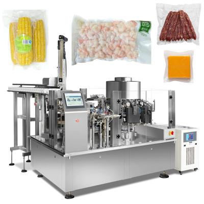 China Automatic Coffee Cashew Food Nitrogen Vacuum Packing Machine For Stand Pouches for sale