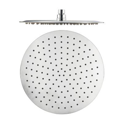 China Without Switch Bathroom Shower Accessories Stainless Steel Chrome Round Tub Rainfall Shower Head for sale