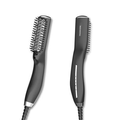 China Hotel 2022 New Design Portable Beard Straightener Sweep Multifunctional Electric Hair Brush For Men for sale