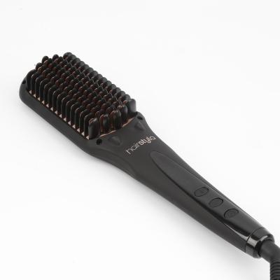 China Unique Design Nondisposable Anti-scald Portable Negative Ion Electric Hair Straightener Professinal Hair Straightener Comb Brush For Women for sale