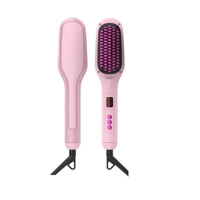 China Compact 2022 New Product Women Hair Care Hair Brush Dryer Electric Hair Comb and Straightener Ionic for sale