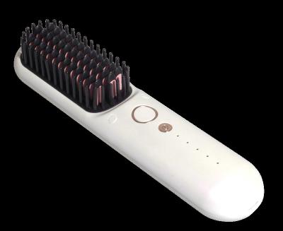 China OEM 2022 Wholesale Portable Battery Operated 3 In 1Hair Straightener Brush Comb for sale