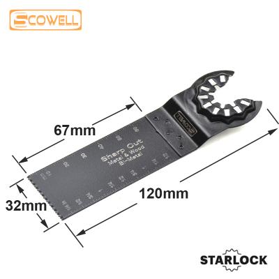 China HSS Bi-Metal Extra Long Plunge Starlock 32mm Multi Tool Oscillating Saw Blades for sale