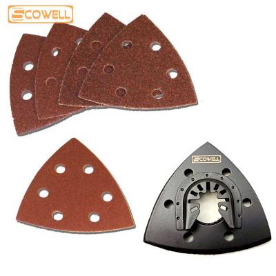 China Oscillating Sanding Saw Blades Set Restorer Tools Sand Pad for Self Adhesive Sand Paper Multi Tool Grinding Pad for sale