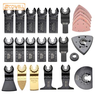 China 45pcs Starlock Oscillating Tool Saw Blades For Renovator Machine Tools Plunge Multi Bi-Metal Saw Blade For Multimastier Tools 20mm - 34mm for sale