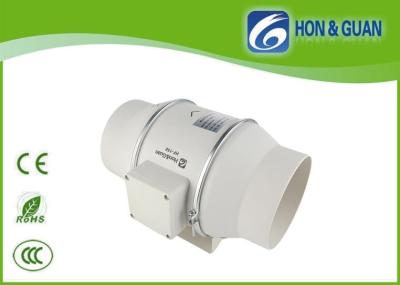 China White 6 Inch No Noise Mixed Flow Inline Bathroom Exhaust Fan with EC Motor for sale