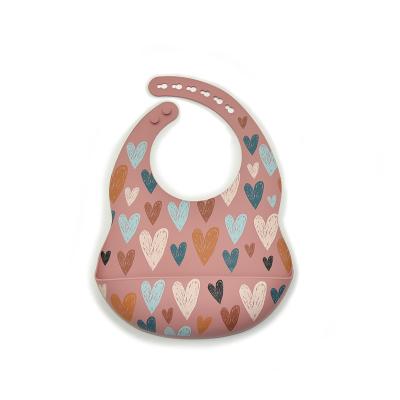 China BPA Free Waterproof Silicone Baby Bibs With Food Catcher Baby Silicone Bibs Wholesale Silicone Baby Bibs for sale