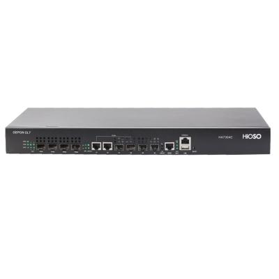 China FTTX 4PON EPON OLT 1AC+1DC Power 1000M Uplink for sale