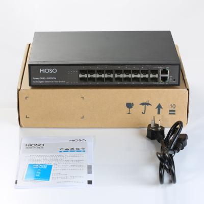 China Multifunction WEB Management Network Fiber Optic Switch 16 Port Fiber Optic Switch for sale