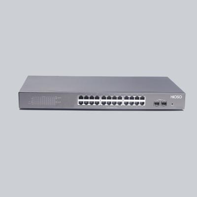 China LACP best price 24 port 1000M poe switch with 2 port 1000M SFP ports 26 poe switch for sale