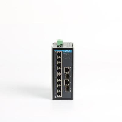 China LACP Din Rail 10/100M 8 Port 4 Port PoE Industrial Switch With 2 1000M Uplink Ethernet For Harsh Environment for sale